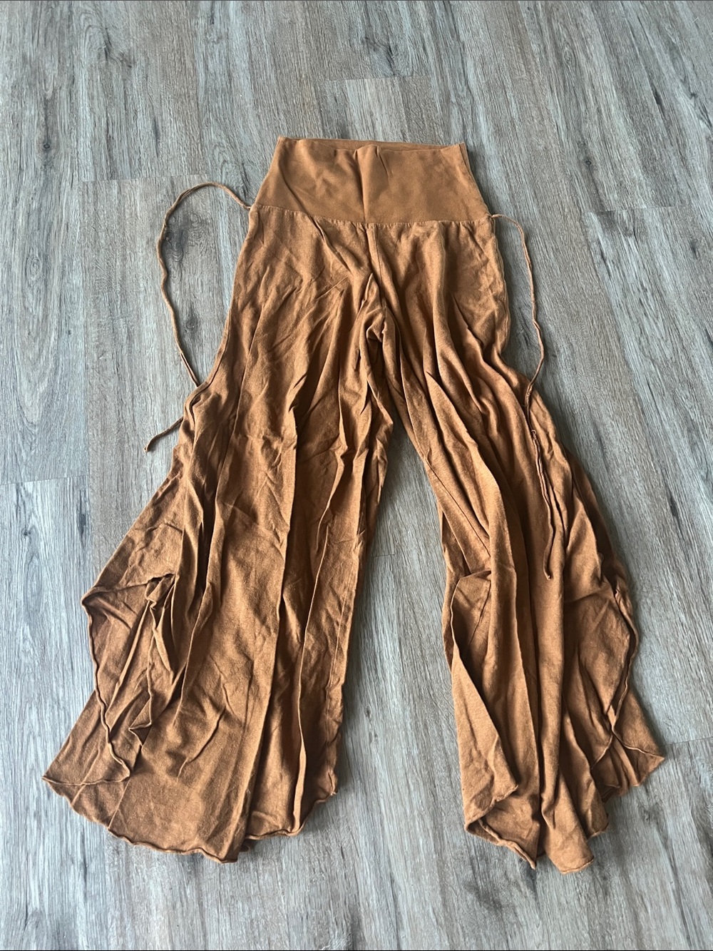 Rust colored Wide-Leg Flowing Women’s Pants